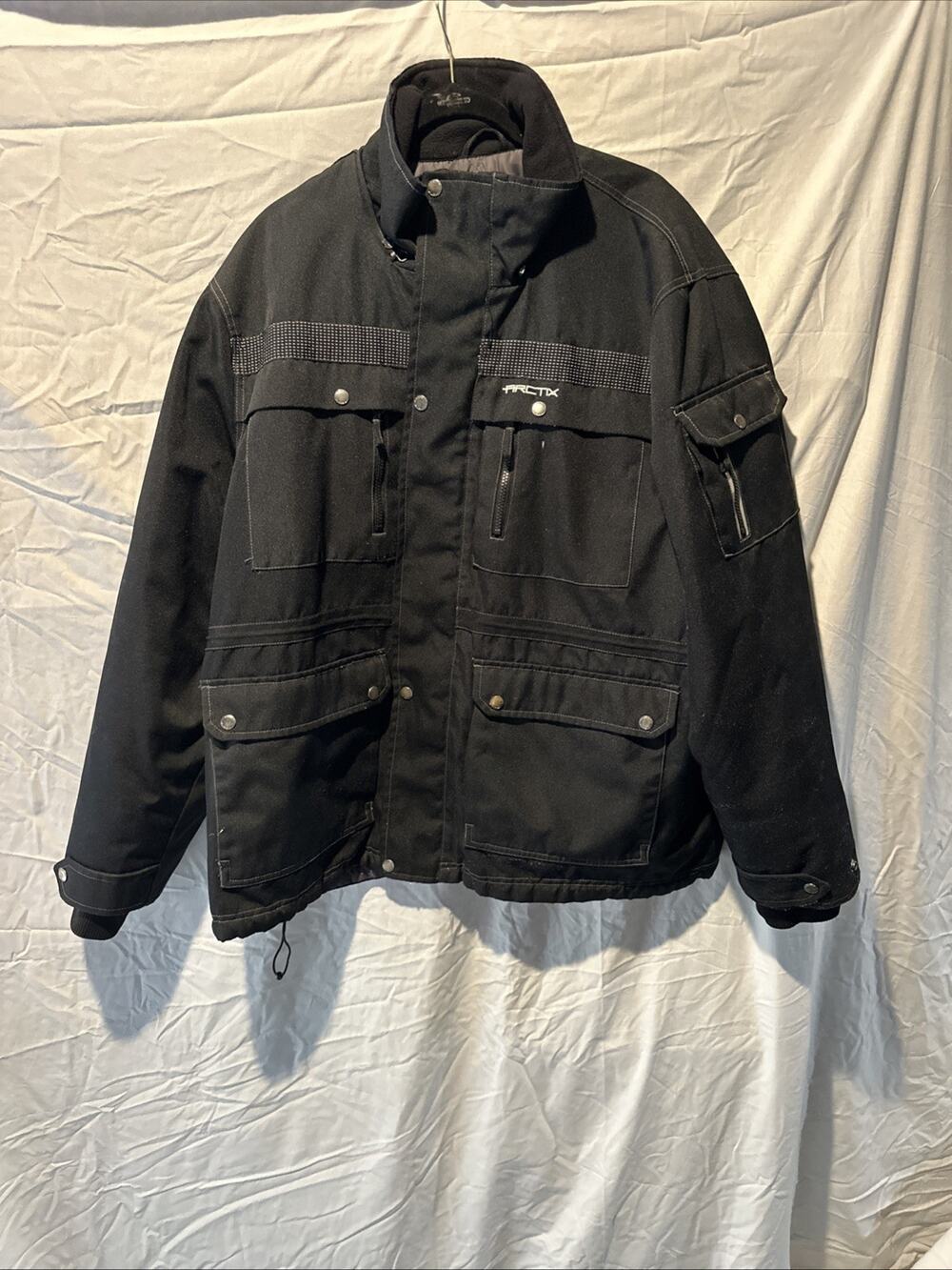 Arctix Men's Performance Tundra Black Hooded Jacket Coat Parka Size 3X No Hoody